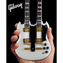 GIBSON ギブソン (レスポール誕生70周年 ) - SG EDS-1275 Doubleneck White / ミニチュア楽器 【公式 / オフィシャル】