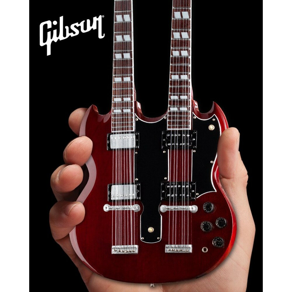 GIBSON ギブソン - SG EDS-1275 Doubleneck Cherry / ミニチュア楽器 【 公式 / オフィシャル 】