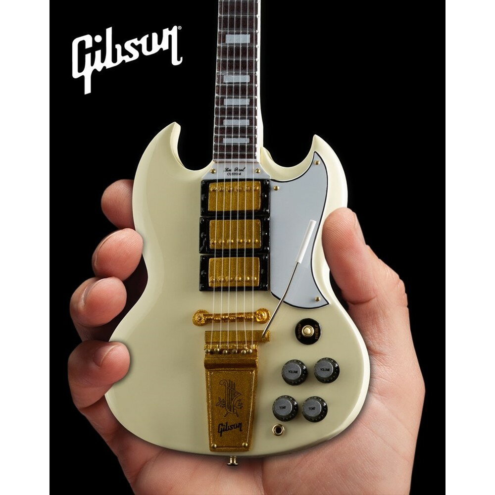 【 クーポン で最大10%OFF】 GIBSON ギブソン - 1964 SG Custom White / ミニチュア楽器 【公式 / オフィシャル】