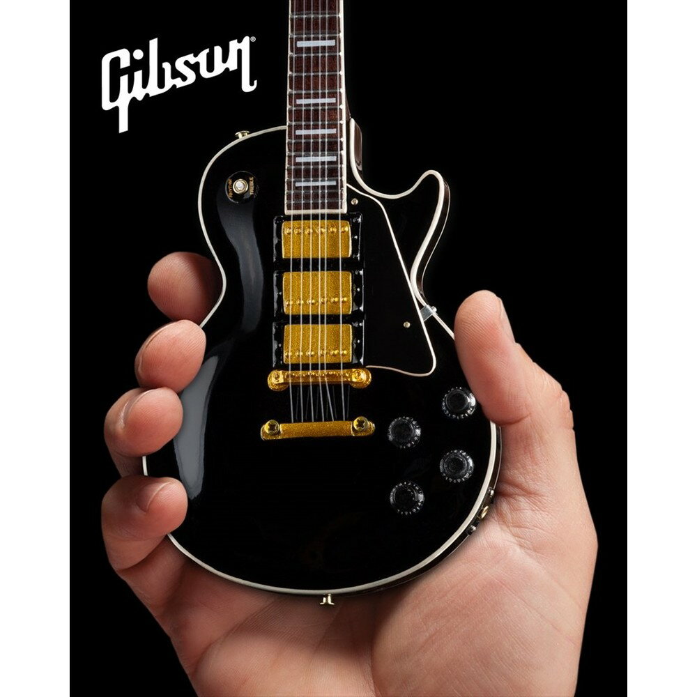 【 クーポン で最大10%OFF】 GIBSON ギブソン - Les Paul Custom Ebony / ミニチュア楽器 【公式 / オフィシャル】
