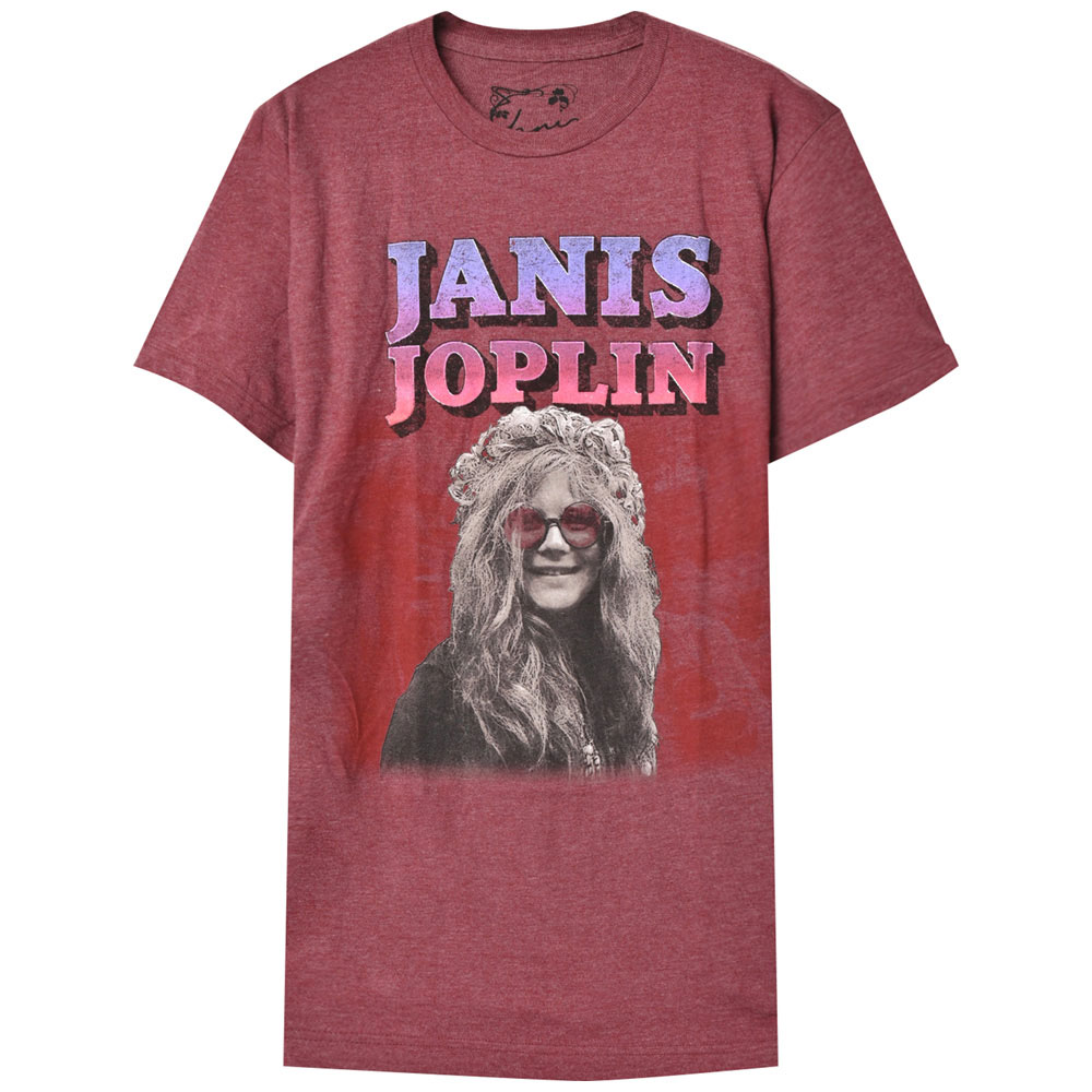 JANIS JOPLIN ジャニスジョプリン - ROSE COLORED GLASSES / Tシャツ / メンズ 【公式 / オフィシャル】