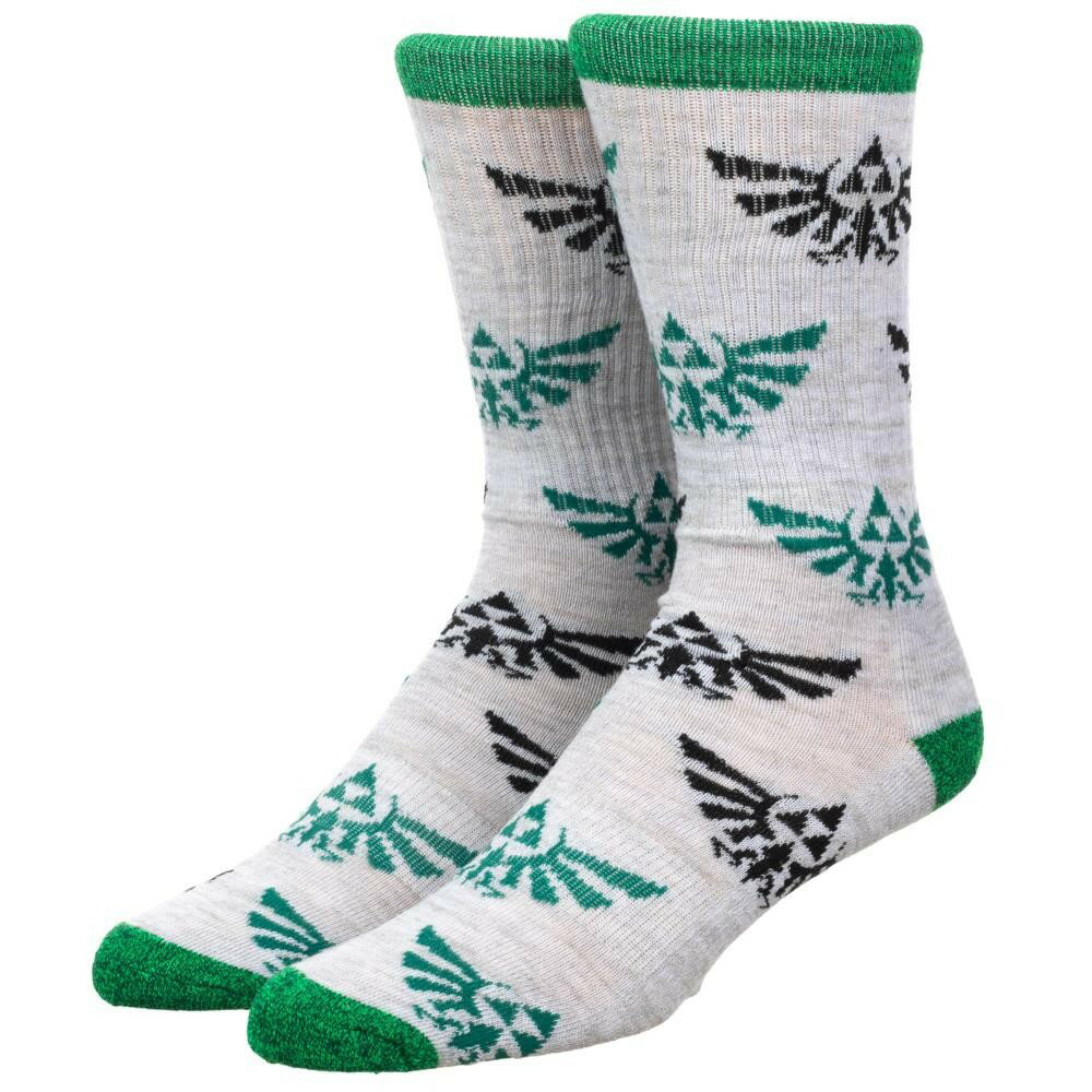 THE LEGEND OF ZELDA ゼルダの伝説 - Zelda All Over Print Athletic Crew Sock / ソックス / メンズ 【公式 / オフィシャル】