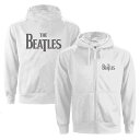 THE BEATLES ビートルズ (結成 65周年 ) - Drop T Logo / バックプリントあり / ジップ / パーカー・スウェット / レディース 【公式 / オフィシャル】