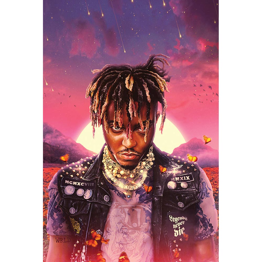 サイズ：61 x 91.5cm ジュース・ワールド / Juice Wrld / Jarad Anthony Higgins / ラッパー / エモ・ラップシーン / ロックポスター / rock posterミュージック / ヒップホップ