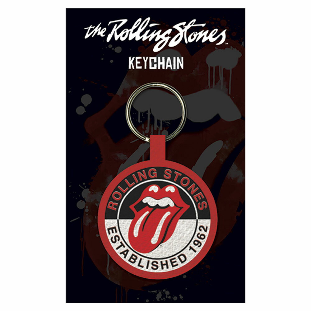 ROLLING STONES ローリングストーンズ - Est. 1962 / パッチ / キーホルダー 【公式 / オフィシャル】