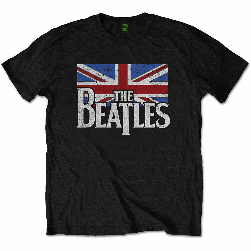 THE BEATLES ザ・ビートルズ (ABBEY ROAD発売55周年記念 ) - Dop T Logo & Vintage Flag / Tシャツ / キッズ 
