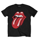 ROLLING STONES ローリングストーンズ (ブライアンジョーンズ追悼55周年 ) - Classic Tongue / Black / Tシャツ / キッズ 【公式 / オフィシャル】