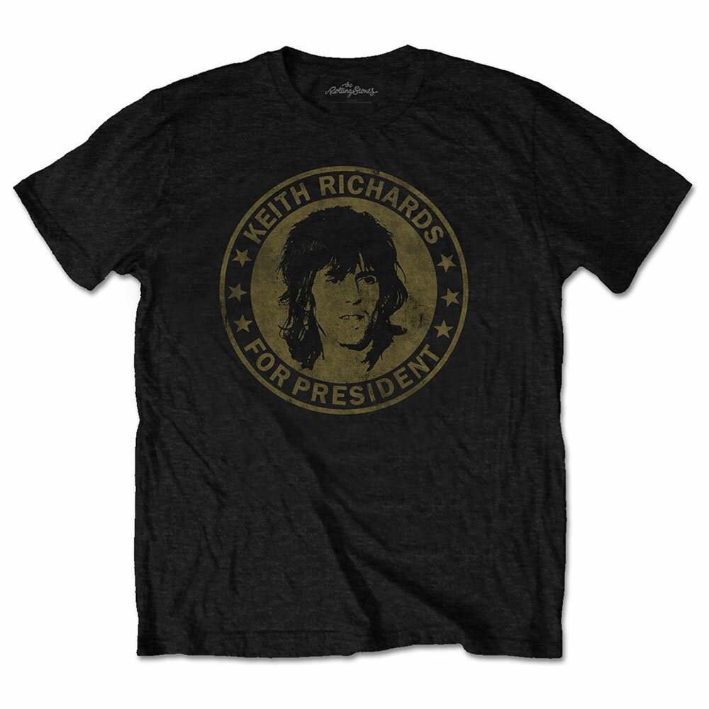 ROLLING STONES ローリングストーンズ (ブライアンジョーンズ追悼55周年 ) - Keith for President / Tシャツ / キッズ 【公式 / オフィシャル】