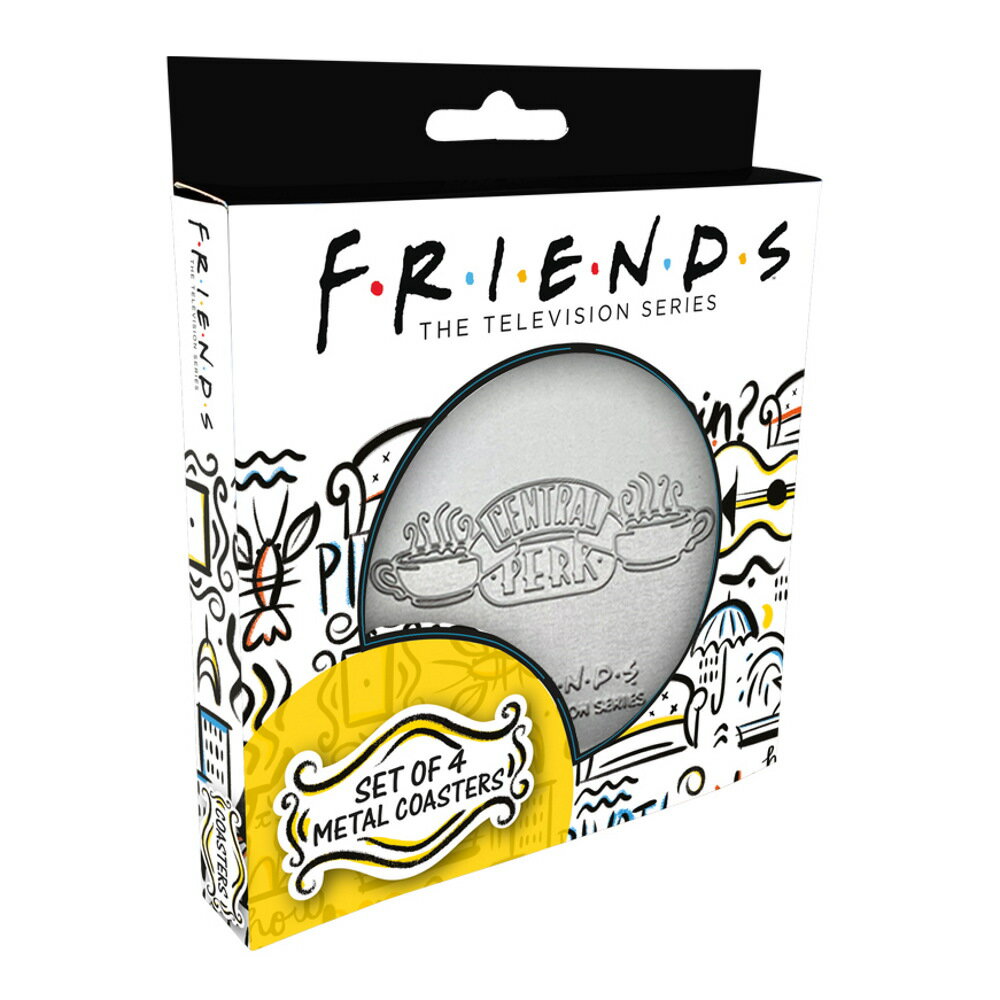 FRIENDS フレンズ - メタルDrinks Coaster 4枚Set / コースター 