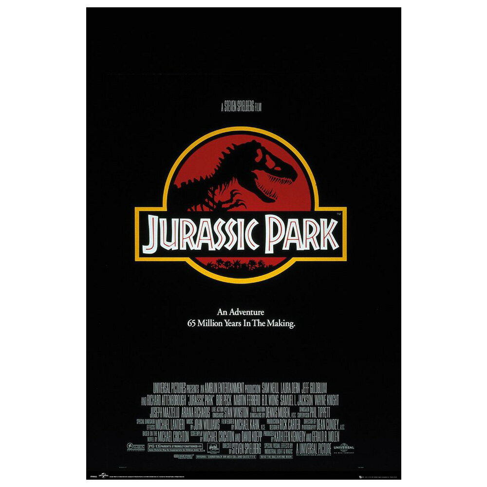 JURASSIC PARK ジュラシックパーク - One Sheet / ポスター 【公式 / オフィシャル】