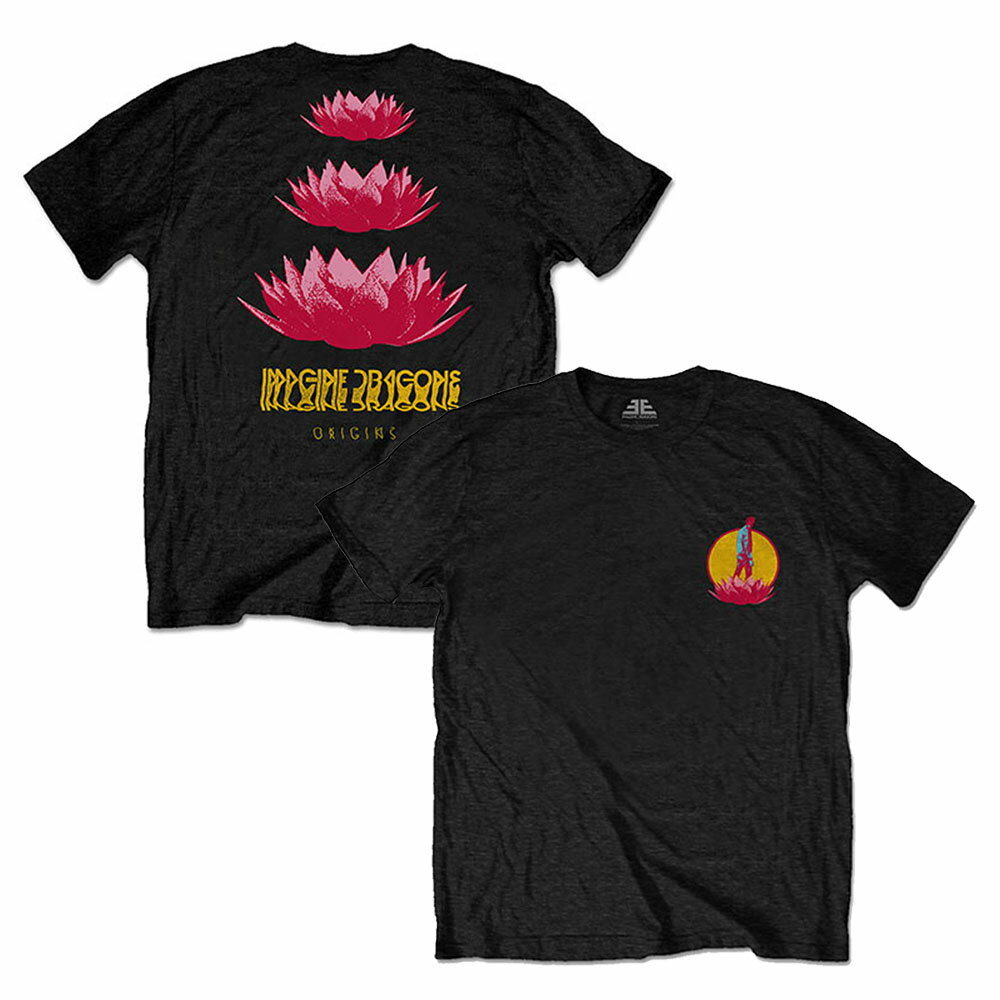 IMAGINE DRAGONS イマジンドラゴンズ (結成15周年 ) - Origins Lotus / バックプリントあり / Tシャツ / メンズ 【公式 / オフィシャル】のサムネイル
