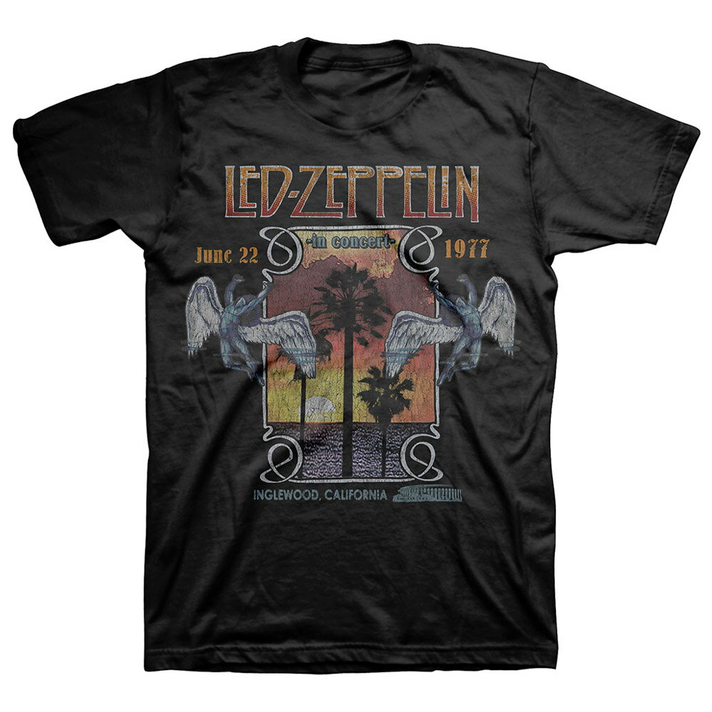 LED ZEPPELIN レッドツェッペリン (デビュー55周年記念 ) - Inglewood / Tシャツ / メンズ 