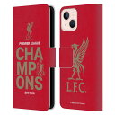 LIVERPOOL FC @v[FC - 2020 Champions / Red Typography U[蒠^ / Apple iPhoneP[X y / ItBVz