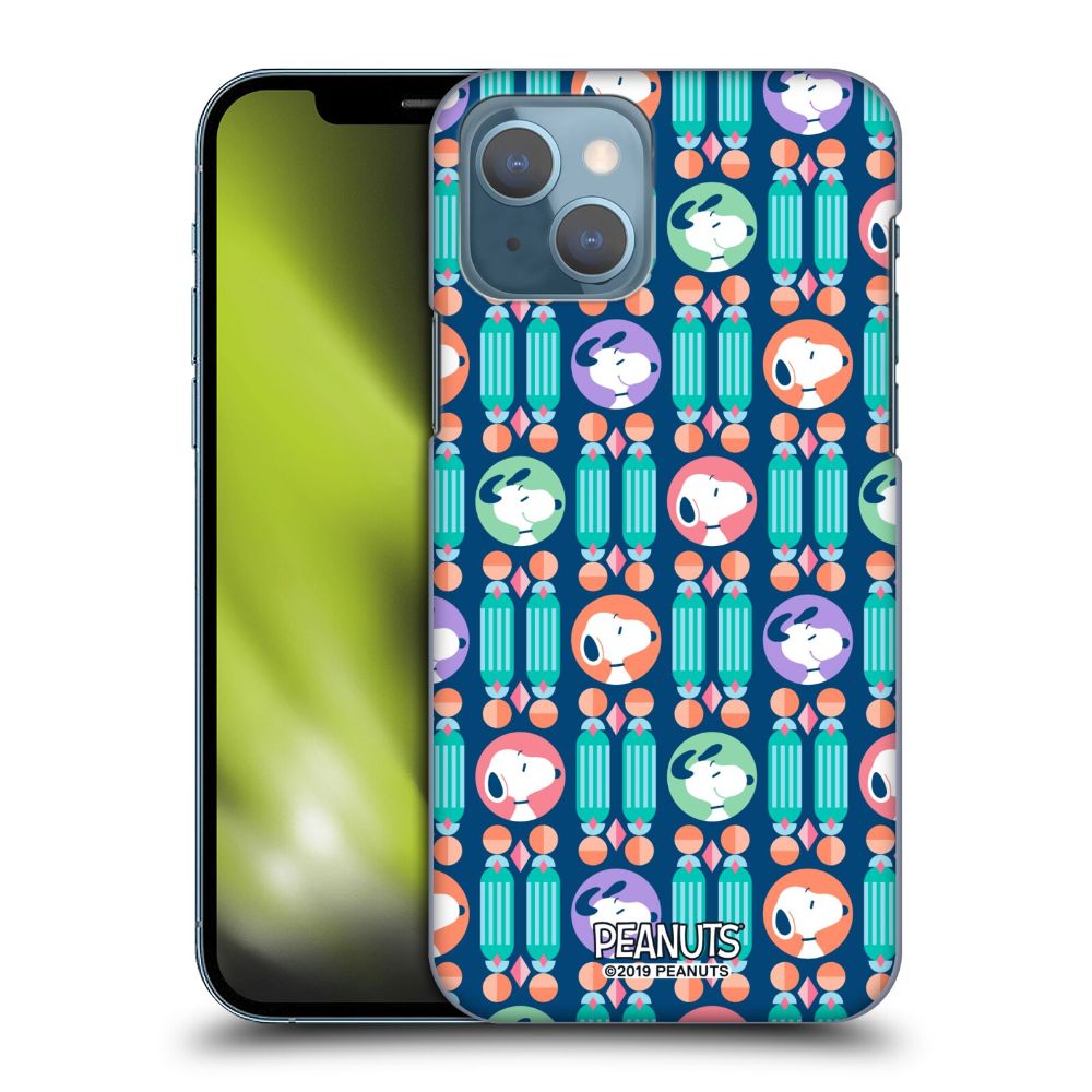 PEANUTS スヌーピー - Deco Dreams / Blue Pattern ハード case / Apple iPhoneケース 【公式 / オフィシャル】