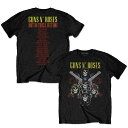 GUNS N ROSES ガンズアンドローゼズ - Pistols & Roses / バックプリントあり / Tシャツ / メンズ 