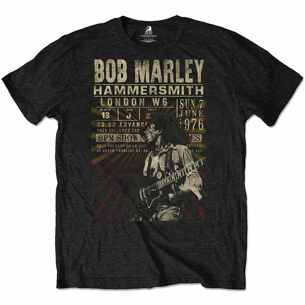 BOB MARLEY ボブマーリー (5月17日『ONE LOVE』公開 ) - Hammersmith '76 / ECO-TEE / Tシャツ / メンズ 