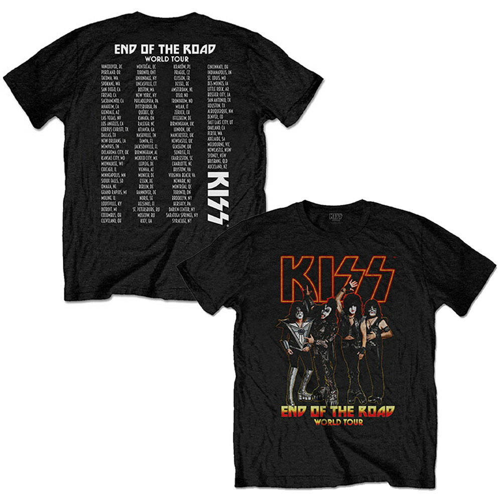KISS キッス - End Of The Road Tour / バックプリントあり / Tシャツ