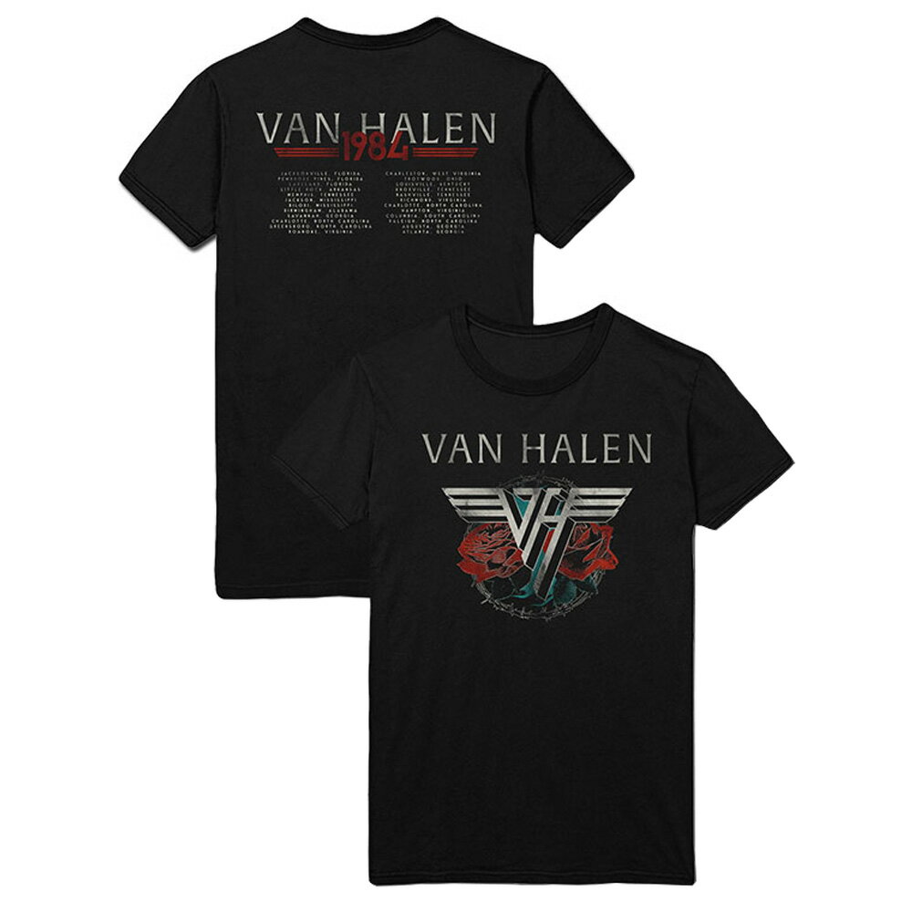 VAN HALEN ヴァンヘイレン - 84 Tour / バックプリントあり / Tシャツ / メンズ 【公式 / オフィシャル】