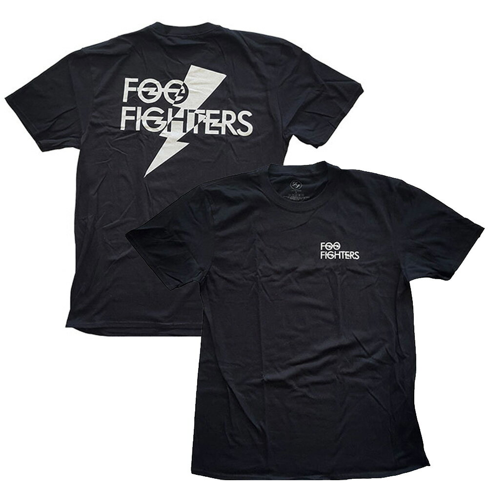 FOO FIGHTERS フーファイターズ (結成30周年 ) - Flash Logo / バックプリントあり / Tシャツ / メンズ 【公式 / オフィシャル】