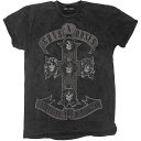 GUNS N ROSES ガンズアンドローゼズ - Monochrome Cross / タイダイ / Tシャツ / メンズ 