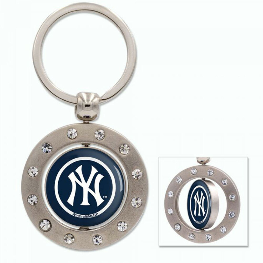 NEW YORK YANKEESiMLBj j[[NL[X - KEYCHAIN W/BLING SPINNER / L[z_[ y / ItBVz