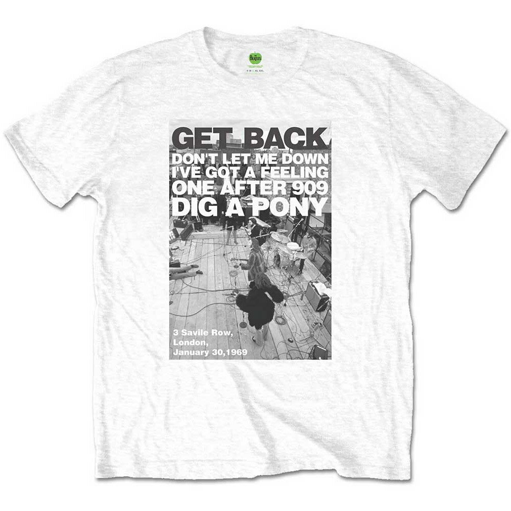 THE BEATLES ザ・ビートルズ (ABBEY ROAD発売55周年記念 ) - Rooftop Shot / Tシャツ / メンズ 