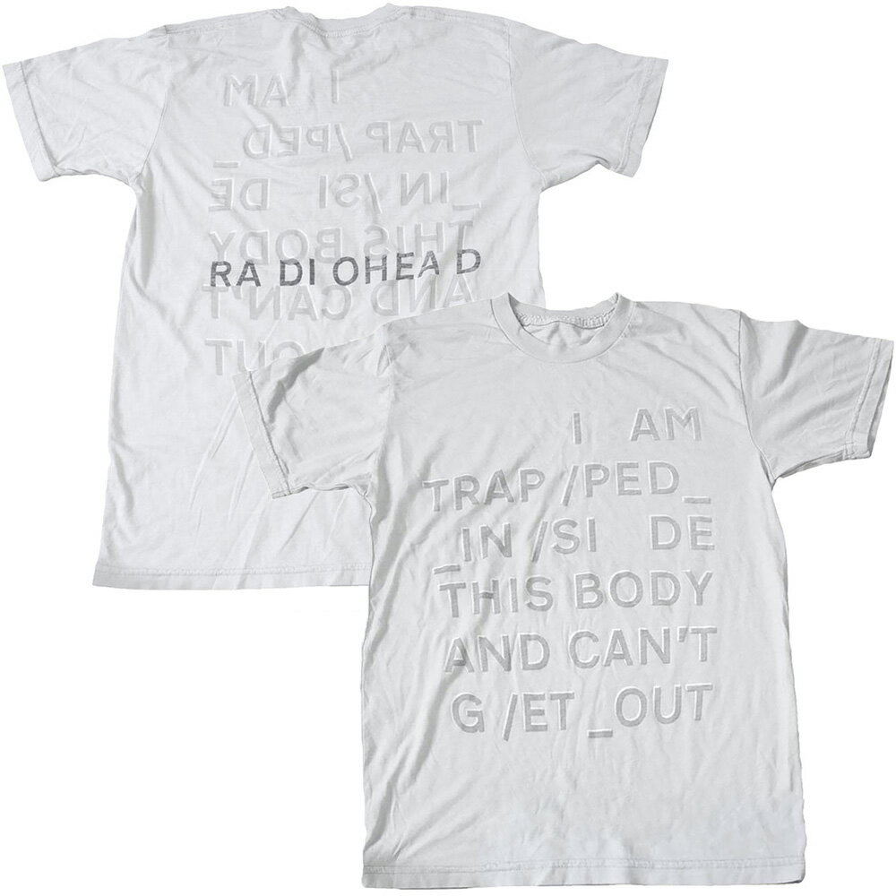 RADIOHEAD レディオヘッド - Trapped / オーガニックコットン / バックプリントあり / Tシャツ / メンズ 