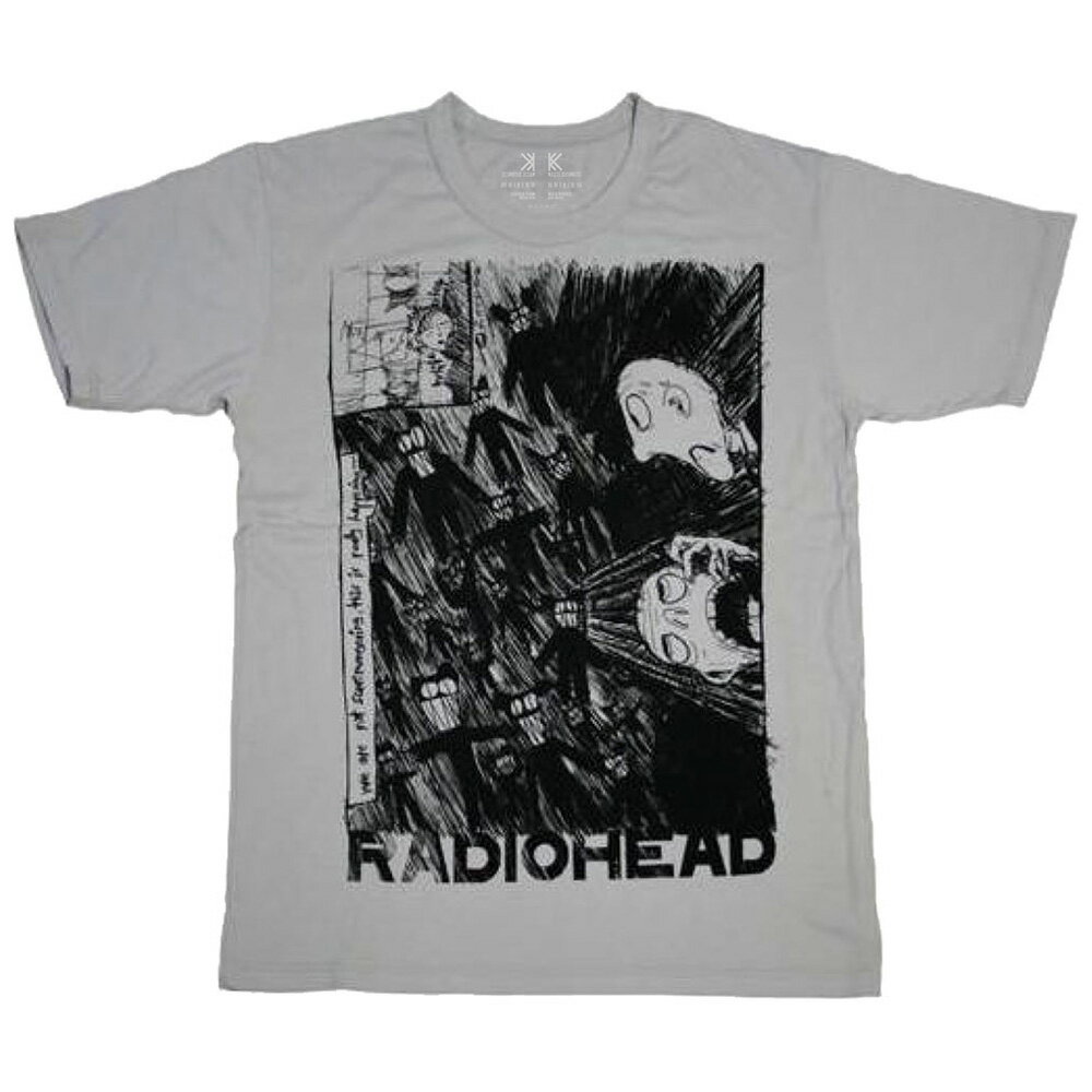 RADIOHEAD レディオヘッド - Scribble / オーガニックコットン / Tシャツ / メンズ 