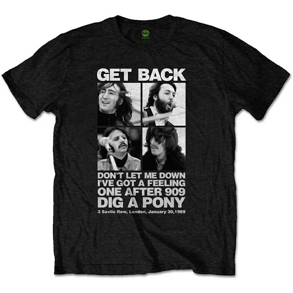 THE BEATLES ザ ビートルズ (ABBEY ROAD発売55周年記念 ) - Get Back / 3 Savile Row / Tシャツ / メンズ 【公式 / オフィシャル】