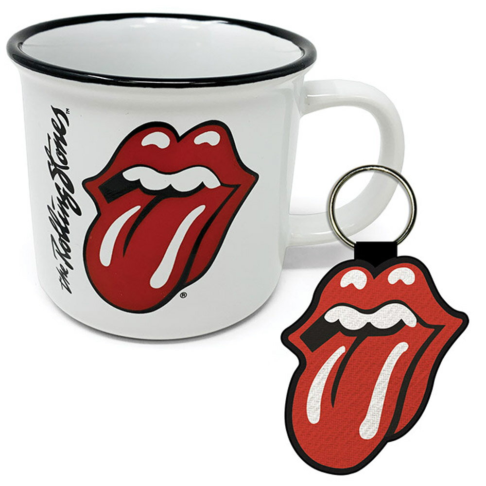 ROLLING STONES ローリングストーンズ (ブライアンジョーンズ追悼55周年 ) - Lips / キーホルダー付き / マグカップ 【公式 / オフィシャル】