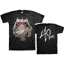 METALLICA メタリカ - 40th Anniversary Garage / バックプリントあり / Tシャツ / メンズ 【公式 / オフィシャル】