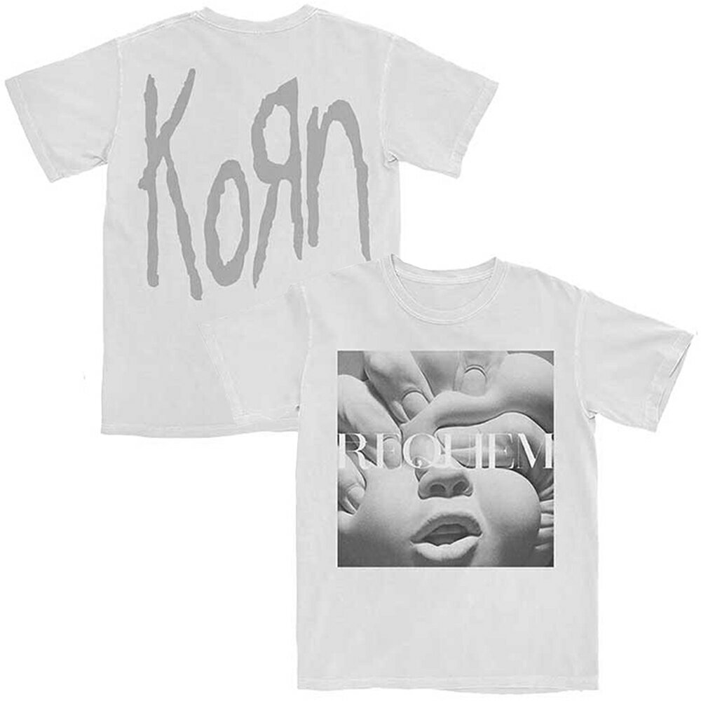 KORN コーン (デビュー30周年 ) - Requiem Album Cover / バックプリントあり / Tシャツ / メンズ 【公式 / オフィシャル】