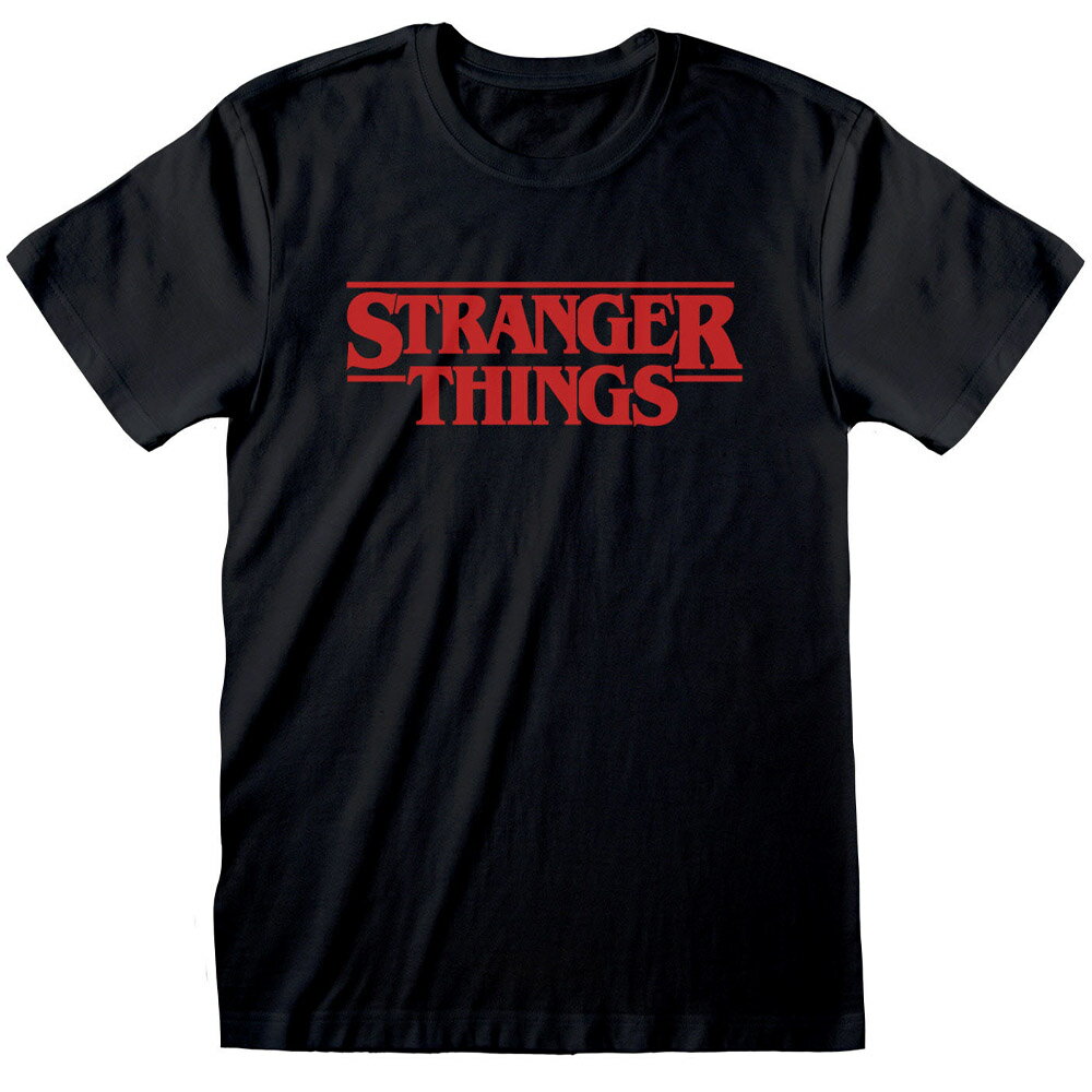 STRANGER THINGS ストレンジャー・シングス (シーズン5 撮影開始 ) - LOGO BLACK / Tシャツ / メンズ 