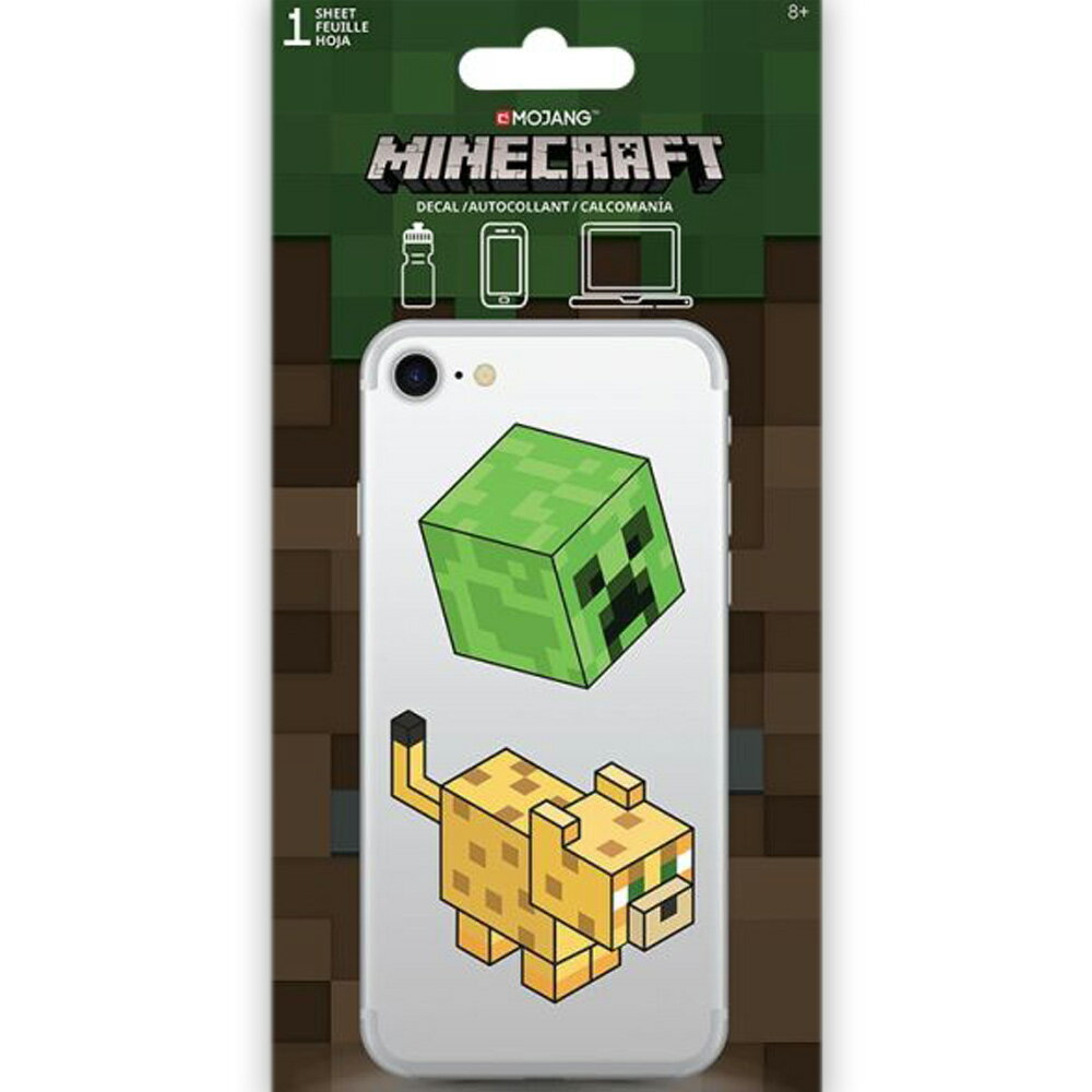 【 クーポン で最大10%OFF】 MINECRAFT マインクラフト - DEVICE DECALS / スマホ・ステッカー 【 公式 / オフィシャル 】