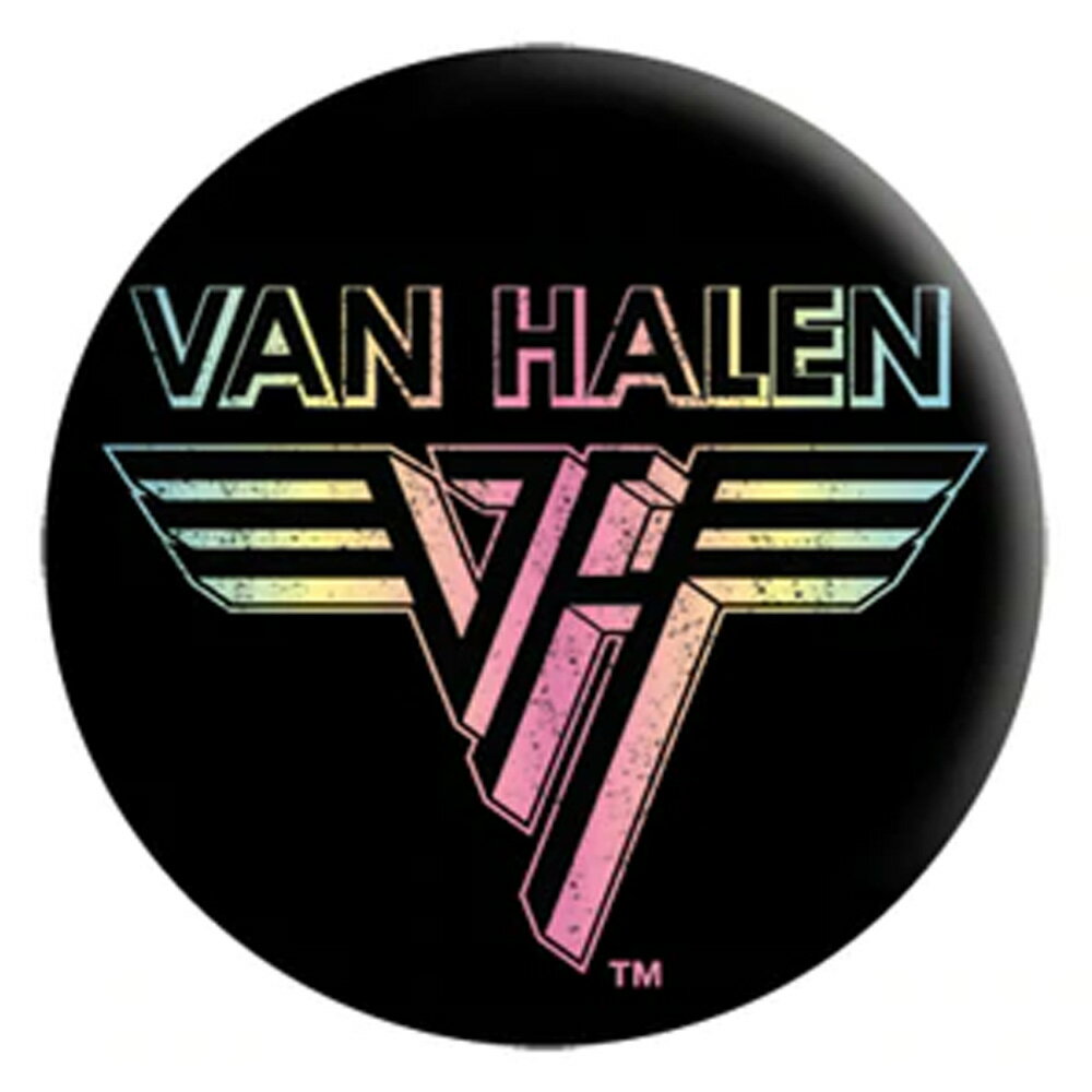 VAN HALEN ヴァンヘイレン - Rainbow Logo / バッジ 【 公式 / オフィシャル 】
