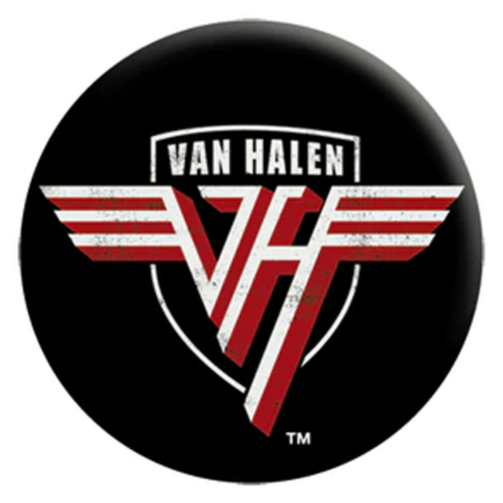 VAN HALEN ヴァンヘイレン - Shield Logo / バッジ 【 公式 / オフィシャル 】