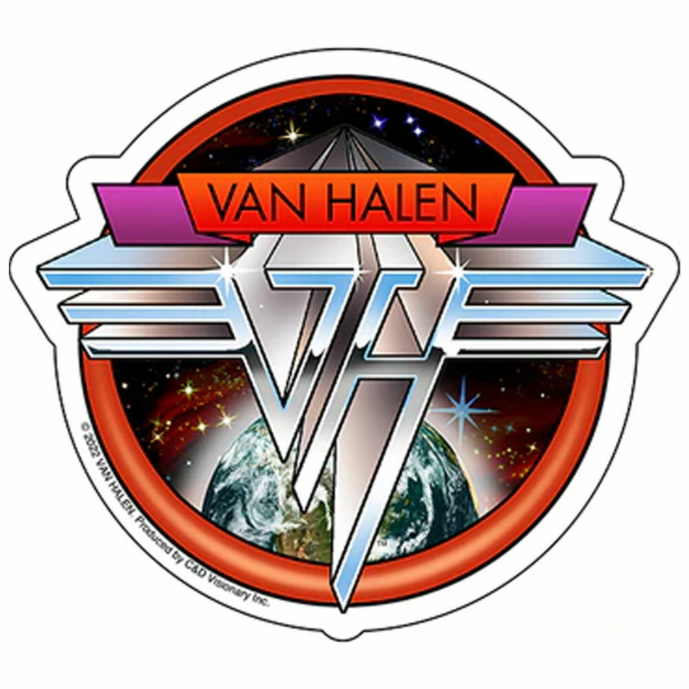 VAN HALEN ヴァンヘイレン - Space Logo / ステッカー 【公式 / オフィシャル】