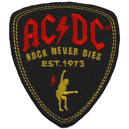 AC/DC エーシーディーシー - Plectrum / ワッペン 【公式 / オフィシャル】 AC/DC エーシーディーシー - Plectrum / ワッペン 【公式 / オフィシャル】