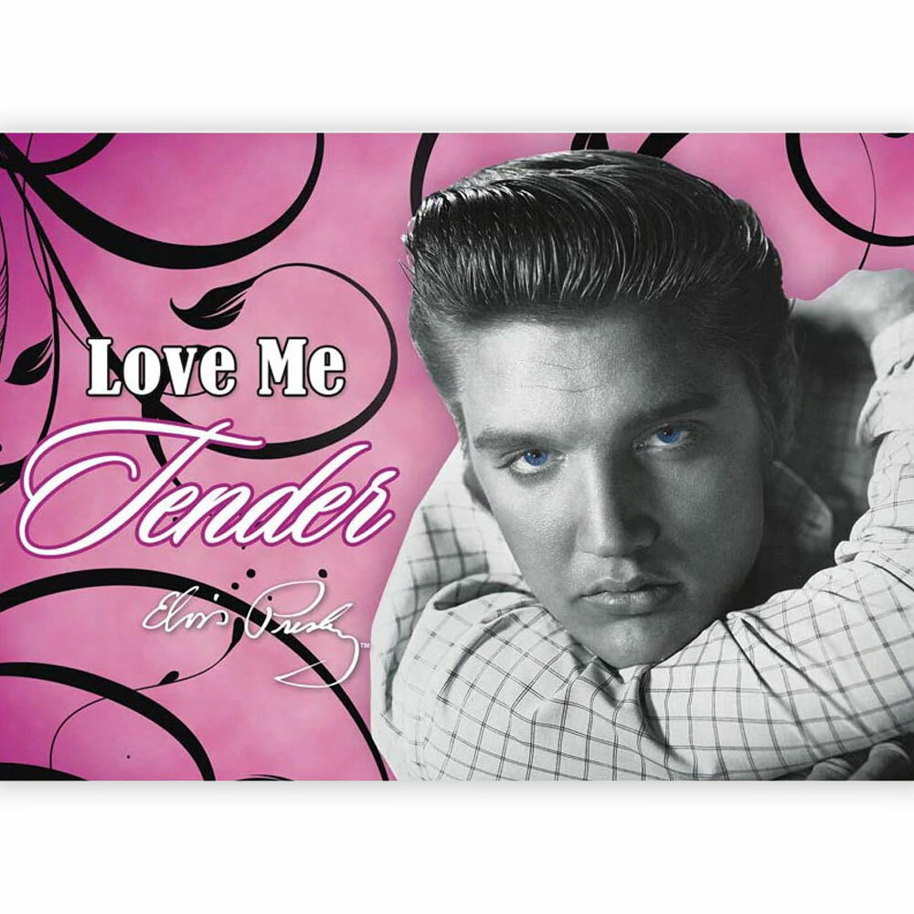 ELVIS PRESLEY 公式ポストカード 'Love Me Tender Pink' のデザインモチーフが特徴です。 エルビス / エルヴィス・プレスリー / エルヴィス / メンフィス / ラブミーテンダー / LOVE ME TENDERミュージック / ロック