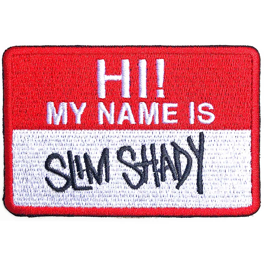 EMINEM エミネム - Slim Shady Name Badge / ワッペン 【公式 / オフィシャル】