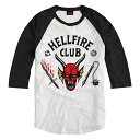 STRANGER THINGS ストレンジャー シングス (シーズン5 撮影開始 ) - HELLFIRE CLUB ラグラン七分袖 / Tシャツ / メンズ 【公式 / オフィシャル】