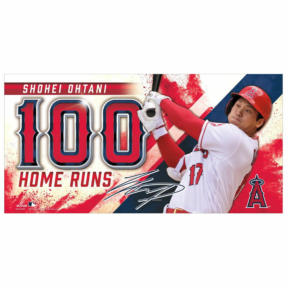 SHOHEI OHTANI 大谷翔平 (2023 AL MVP受賞 ) - Ohtani 100 Homeruns / Beach Towel / タオル 【公式 / オフィシャル】