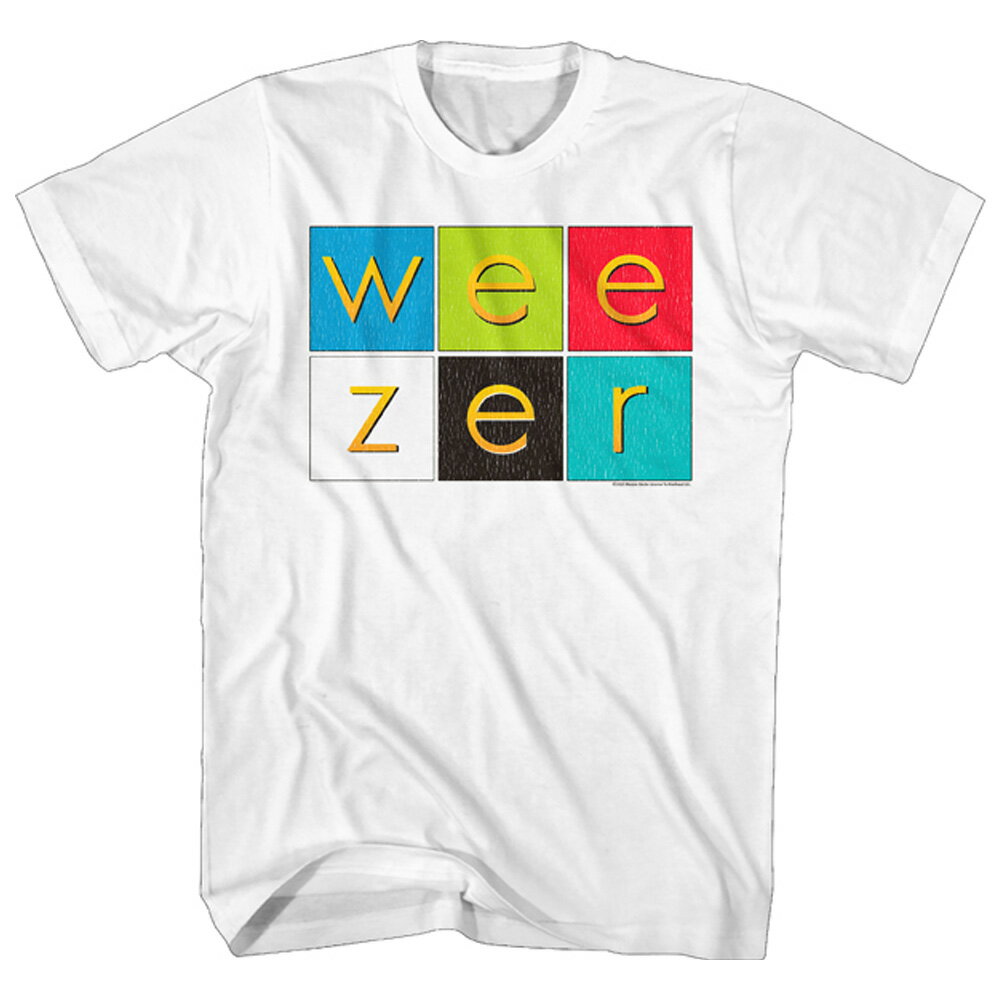 WEEZER ウィーザー (FUJI ROCK 23出演 ) - ALBUM COLOR SQUARES / Tシャツ / メンズ 【公式 / オフィシャル】