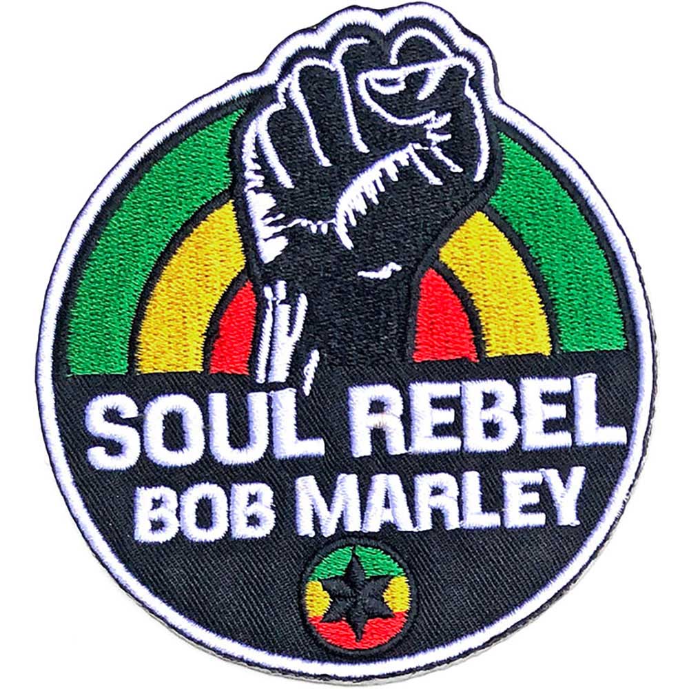 BOB MARLEY ボブマーリー (追悼 45周年 ) - Soul Rebel / ワッペン 【公式 / オフィシャル】