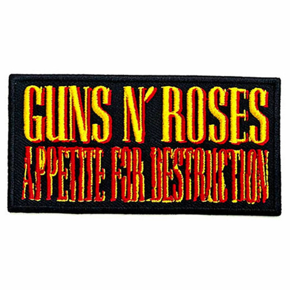 GUNS N ROSES ガンズアンドローゼズ - Appetite For Destruction / ワッペン 