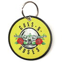 GUNS N ROSES ガンズアンドローゼズ - Classic Circle Logo / パッチ / キーホルダー 