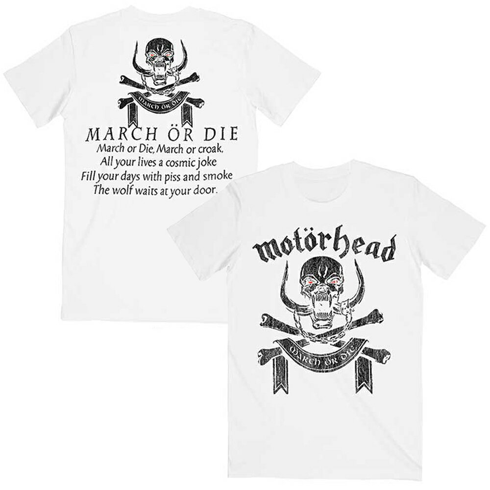 MOTORHEAD モーターヘッド - March or Die / バックプリントあり / Tシャツ / メンズ 
