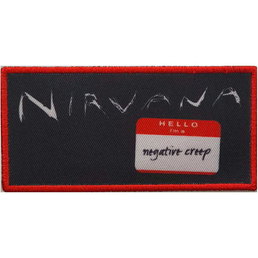 NIRVANA ニルヴァーナ (カートコバーン追悼30周年 ) - Negative Creep / ワッペン 【公式 / オフィシャル】