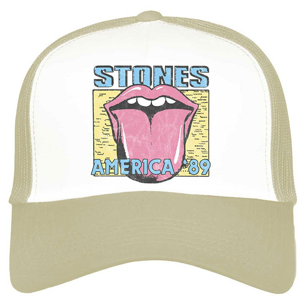 ROLLING STONES ローリングストーンズ - America '89 Tour Map / キャップ / メンズ 【公式 / オフィシャル】