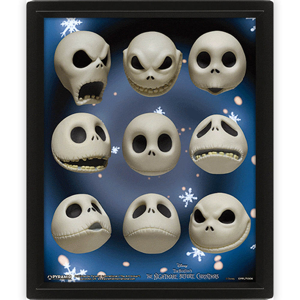 NIGHTMARE BEFORE CHRISTMAS ナイトメアー・ビフォア・クリスマス - Jack Expressions / 3D Lenticular